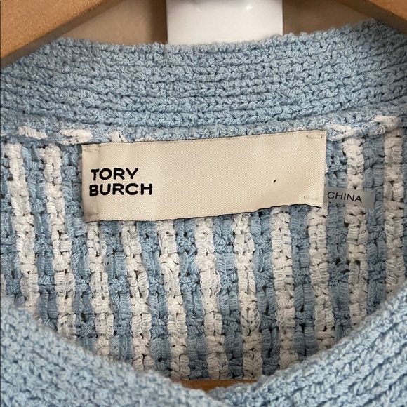 TORY BURCH Kendra Knitted Cotton Blend Cardigan - Picture 7 of 14